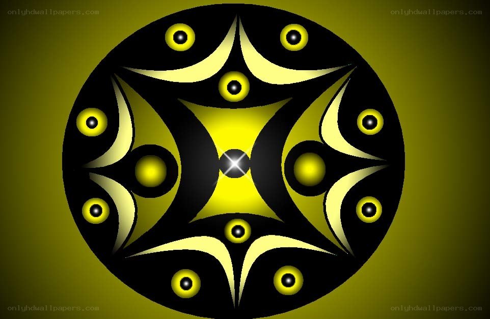 yellow and black abstract design