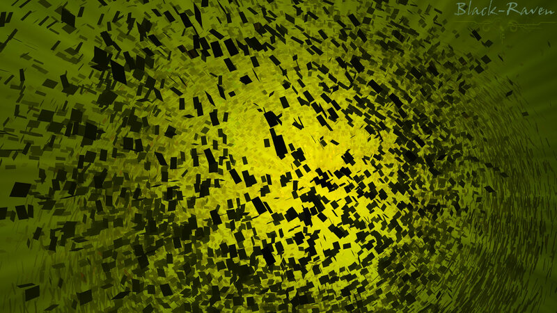 Yellow and black abstract pattern