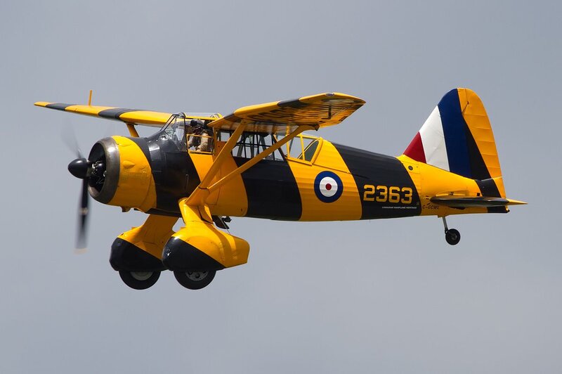 Yellow and Black Airplane — Dynamic
