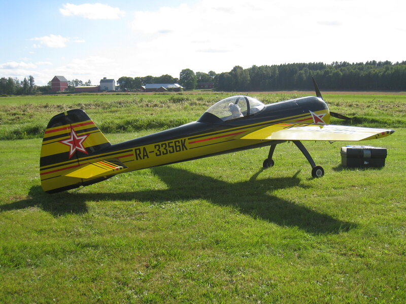 Yellow and Black Airplane — Green