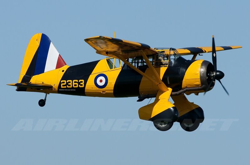Yellow and Black Biplane