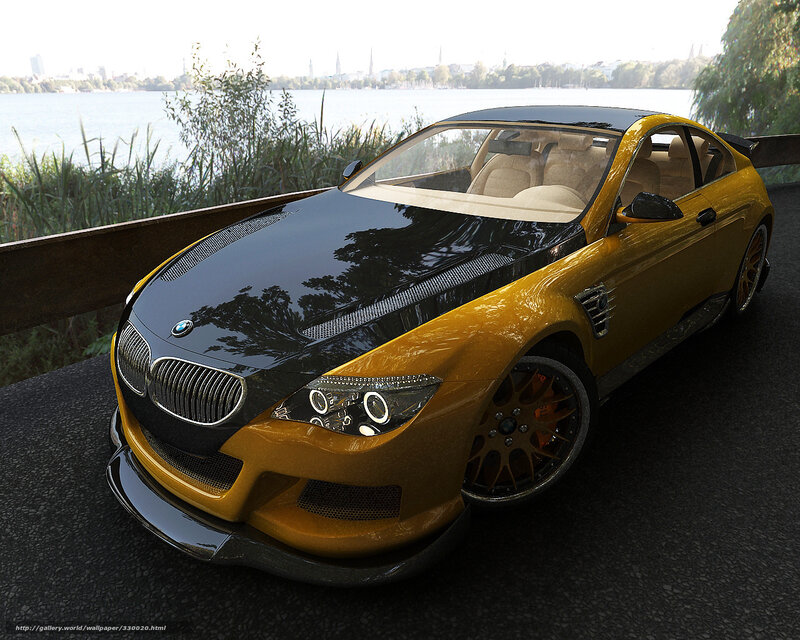 Yellow and Black BMW