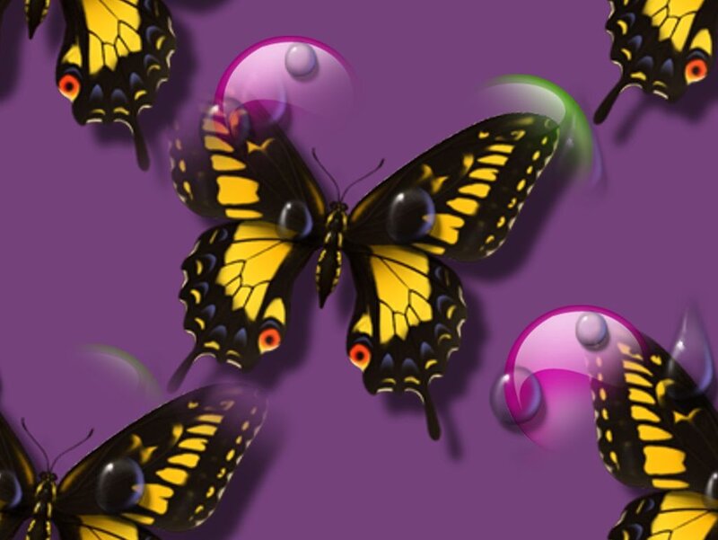 Yellow and Black Butterflies