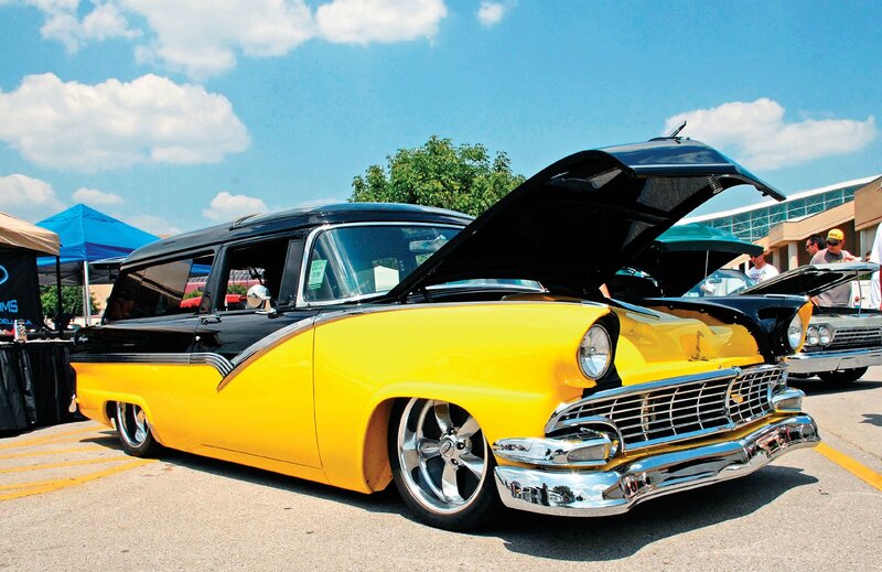 Yellow and Black Classic Car — Outdoor