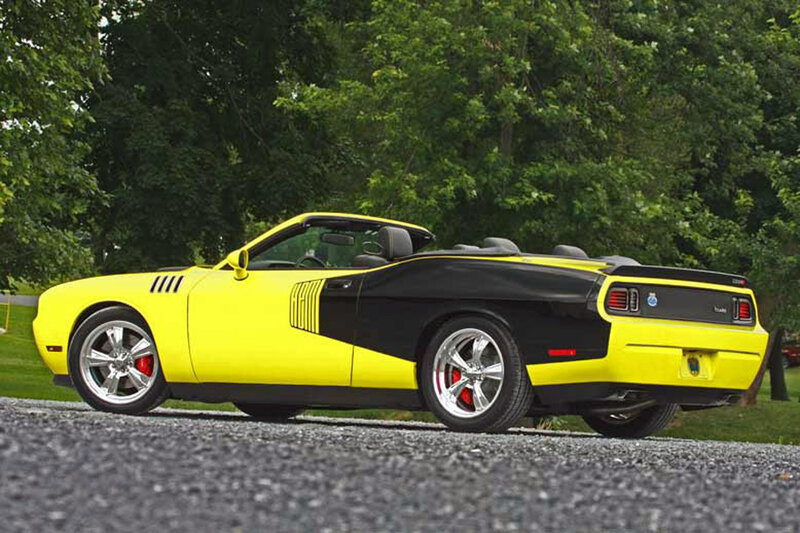 Yellow and Black Convertible