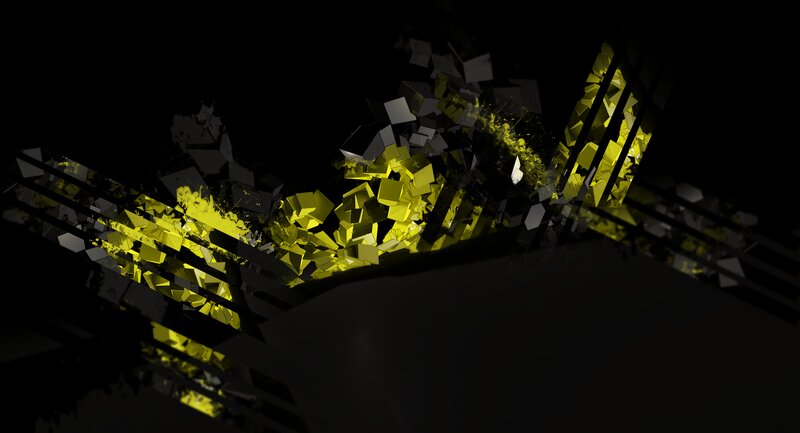 Yellow and Black Cubes