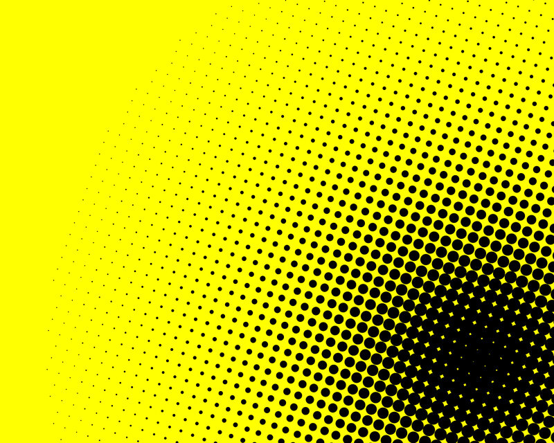 yellow and black halftone pattern