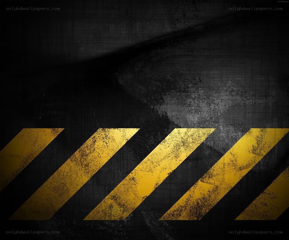 yellow and black hazard stripes