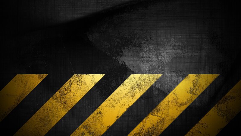 yellow and black hazard stripes