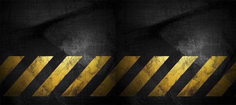 yellow and black hazard stripes