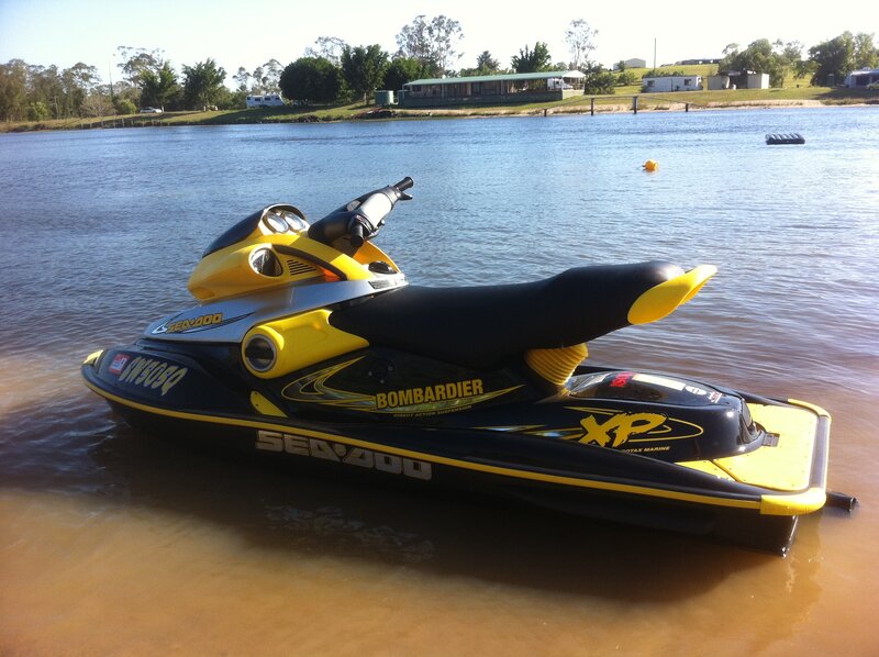 Yellow and Black Jet Ski