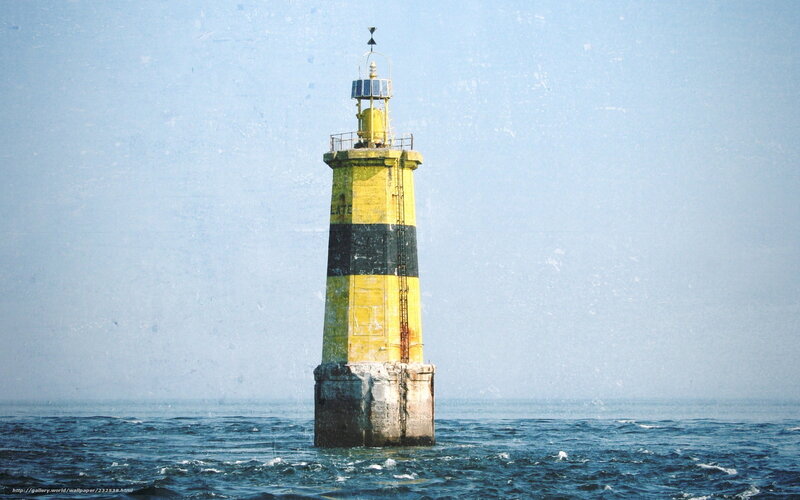 yellow and black lighthouse