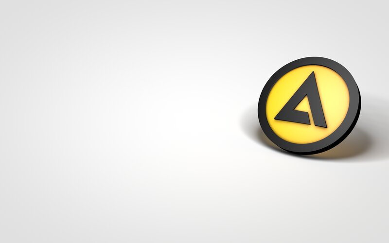 Yellow and Black Logo — Minimalist