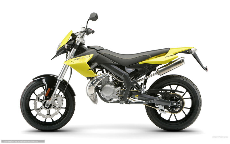 Yellow and Black Motorcycle — Neutral, Photograph, Seat, Exhaust, Chain
