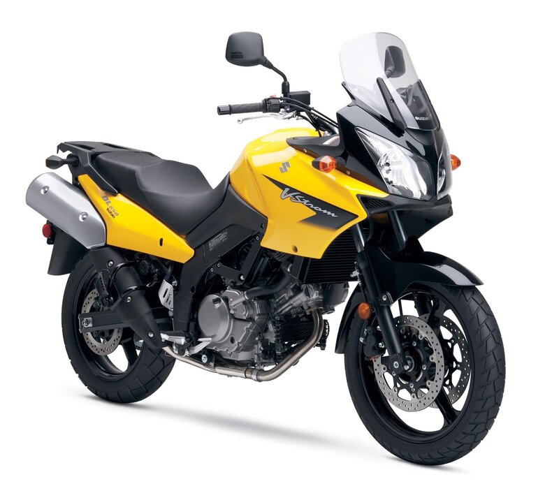 Yellow and Black Motorcycle — Neutral, Photograph, Windshield, Exhaust
