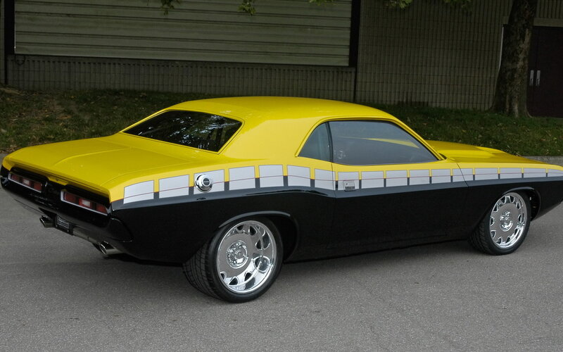 Yellow and Black Muscle Car — Calm, Afternoon