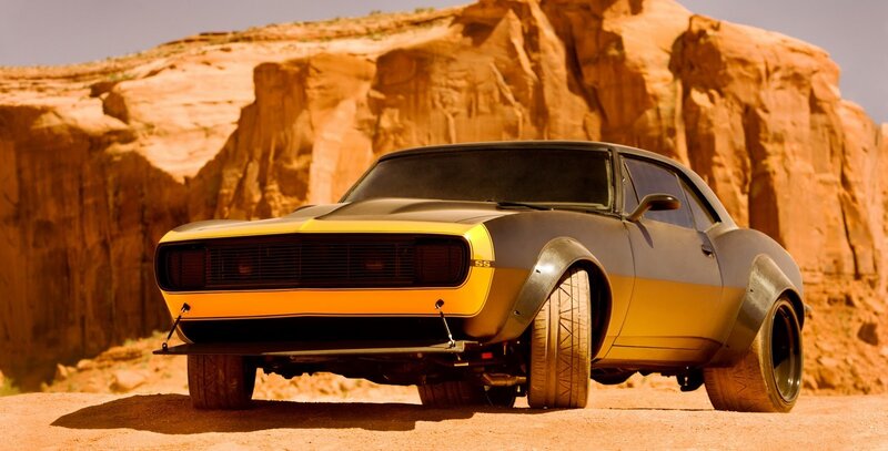 Yellow and Black Muscle Car — Dramatic, Afternoon