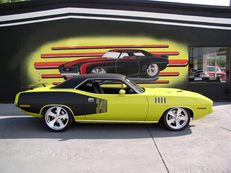 Yellow and Black Muscle Car — Vibrant