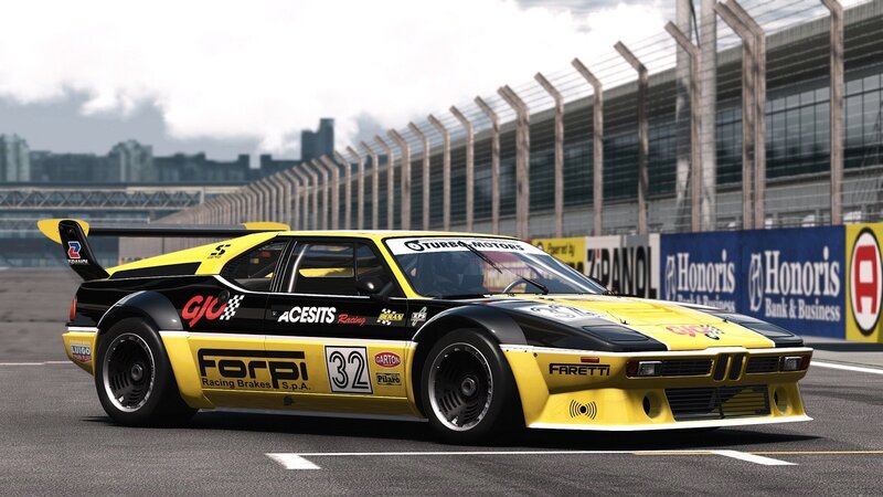 Yellow and Black Race Car — Dynamic, Afternoon, 3d Render