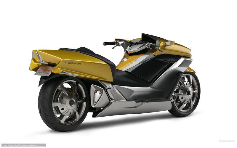 Yellow and Black Scooter — Gold