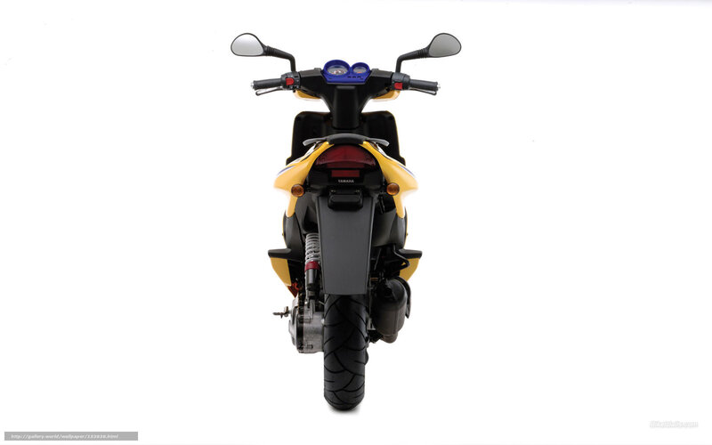 Yellow and Black Scooter — Neutral, Photograph, Handlebars