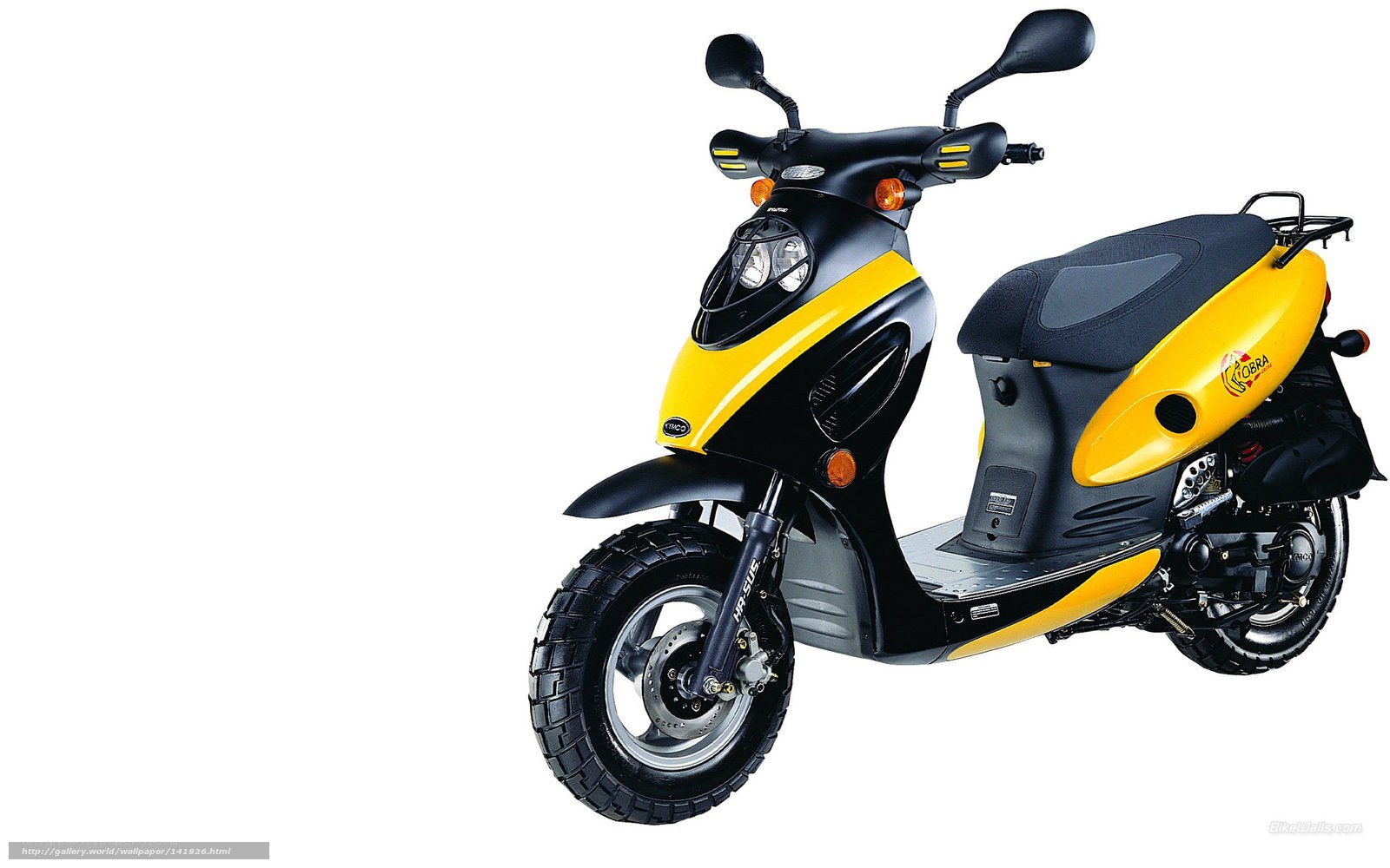 yellow and black scooter