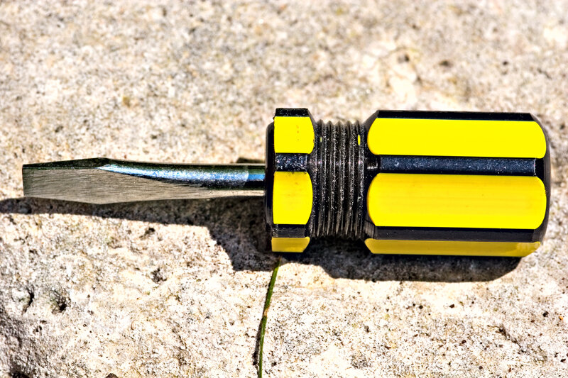 yellow and black screwdriver