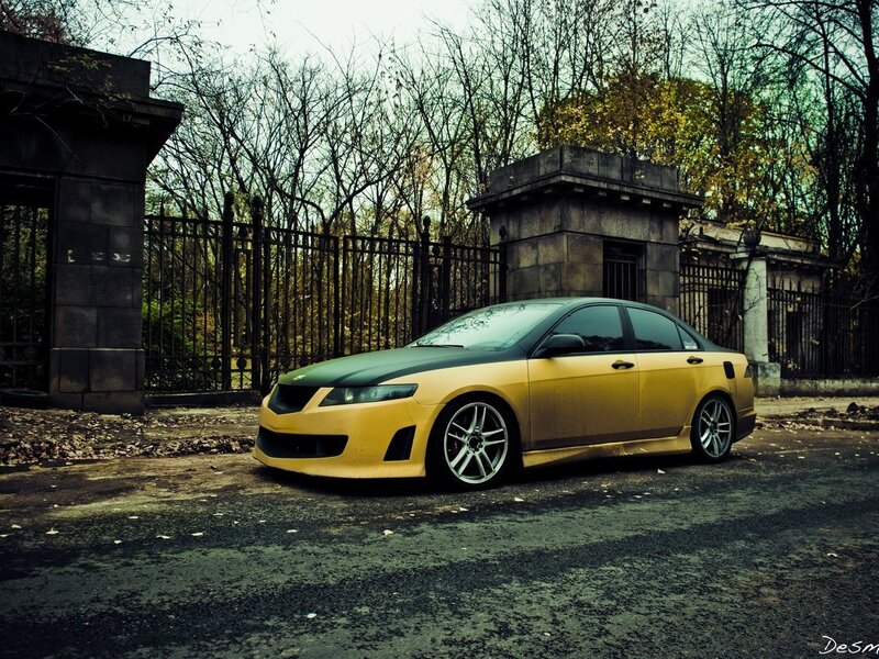 Yellow and Black Sedan