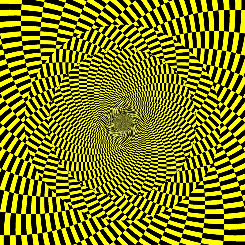yellow and black spiral pattern