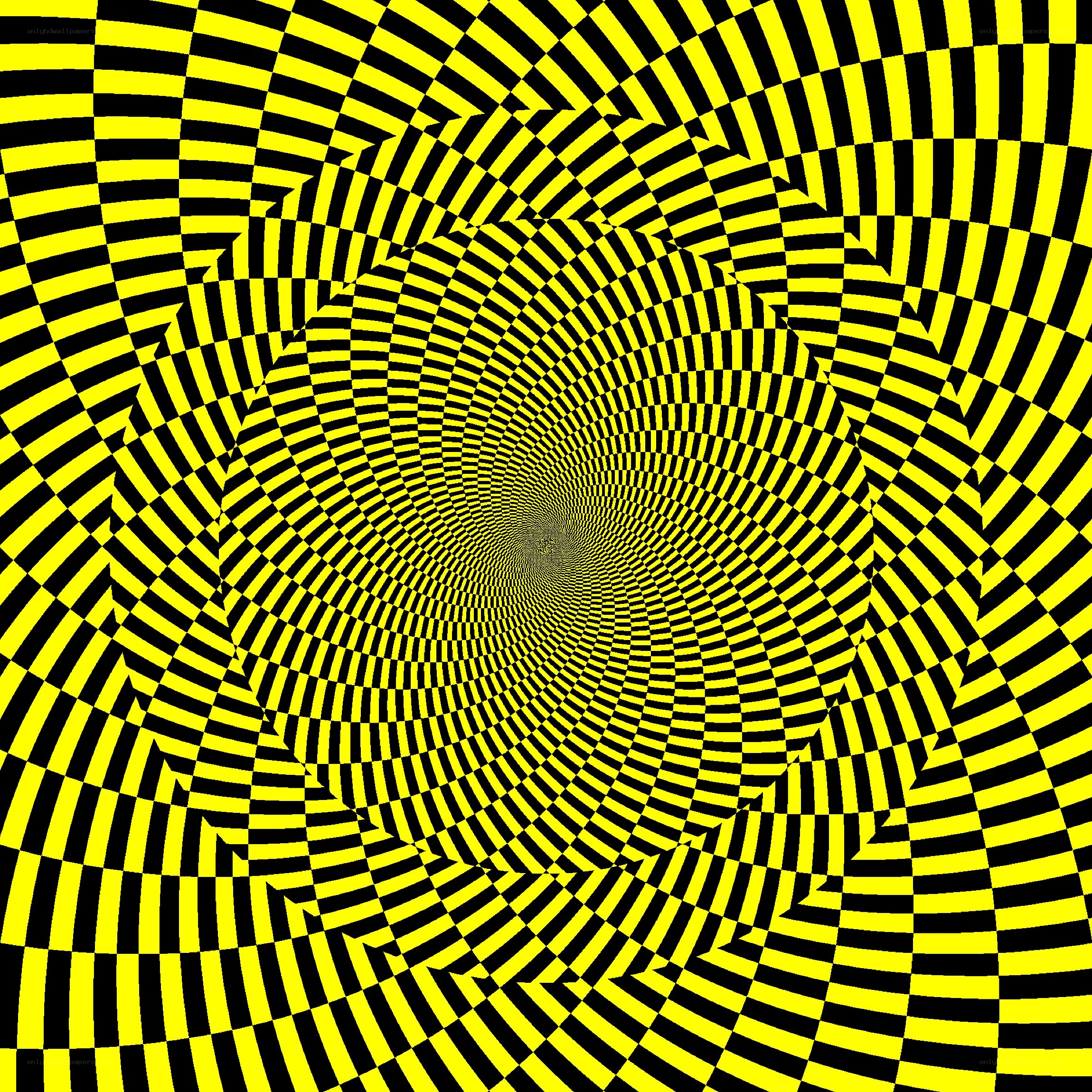 yellow and black spiral pattern