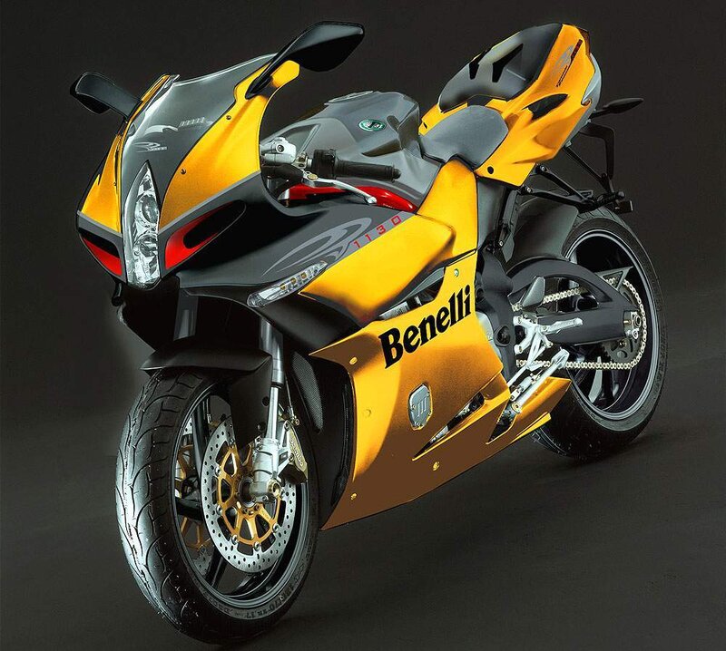 Yellow and black sport motorcycle