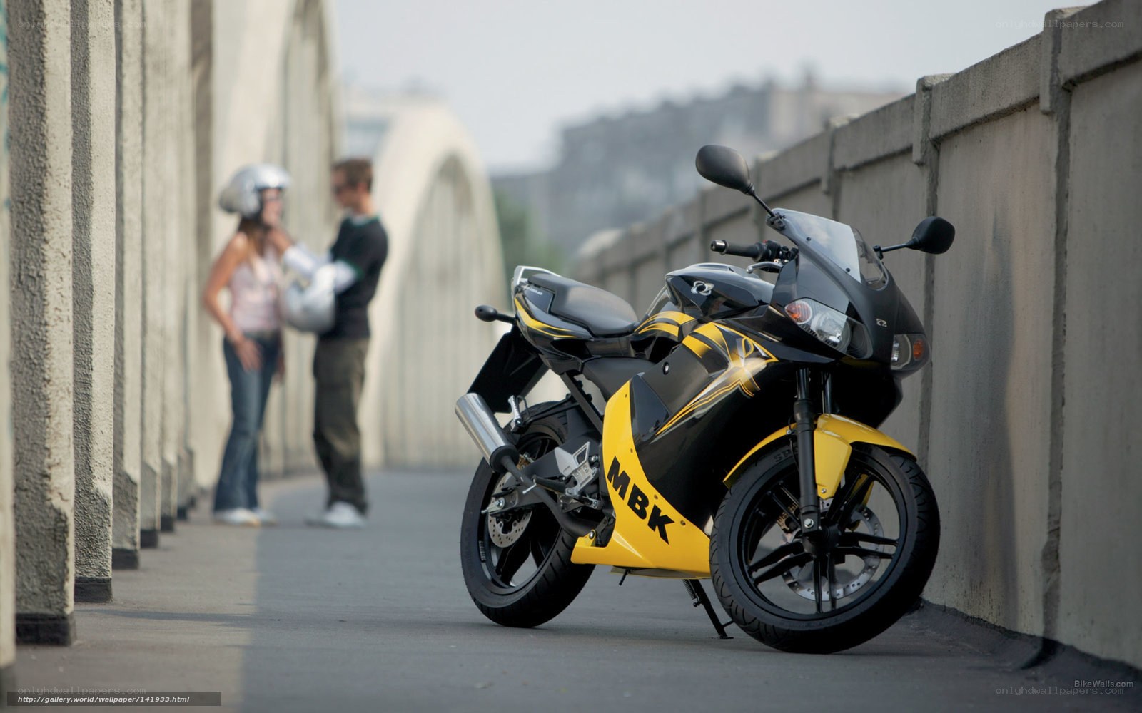 Yellow and black sport motorcycle