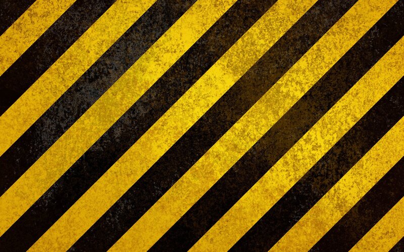 yellow and black striped warning pattern