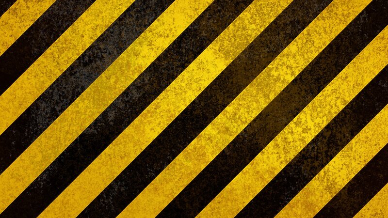 yellow and black striped warning pattern