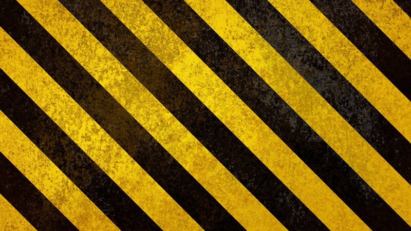yellow and black striped warning pattern