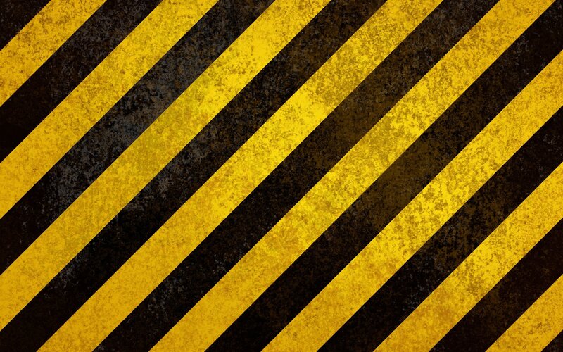 yellow and black striped warning pattern