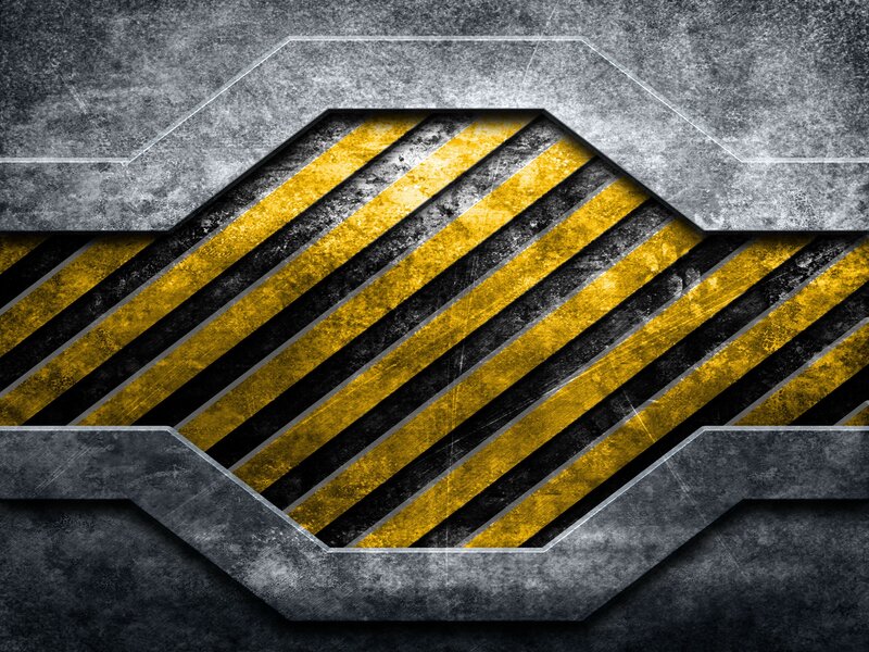 Yellow and Black Stripes — Industrial