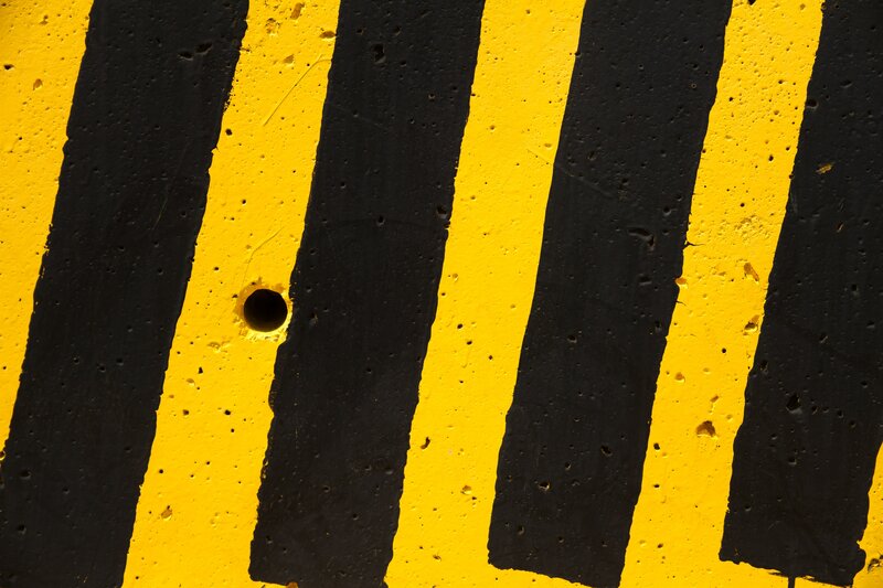 Yellow and Black Stripes — Neutral, Photograph