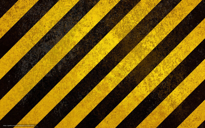 Yellow and Black Stripes — Warning, Abstract