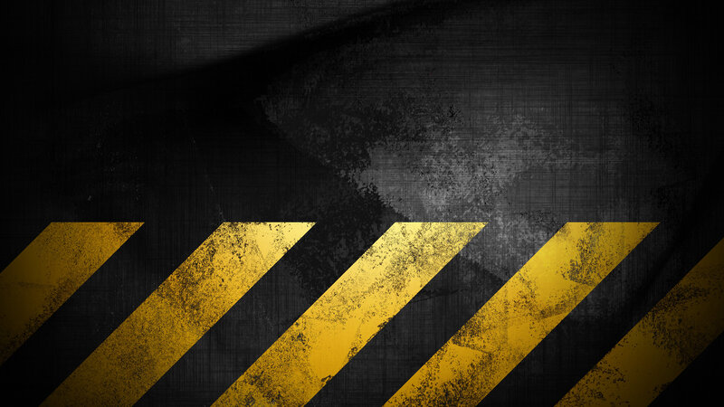 Yellow and Black Stripes — Warning