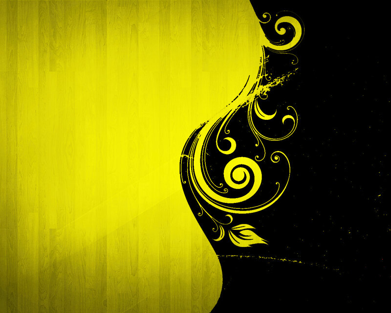 yellow and black swirl design