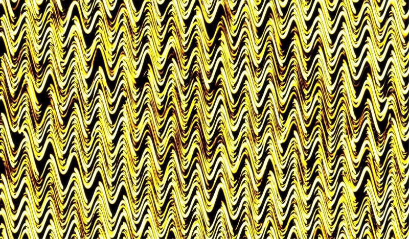 Yellow and Black Wavy Lines