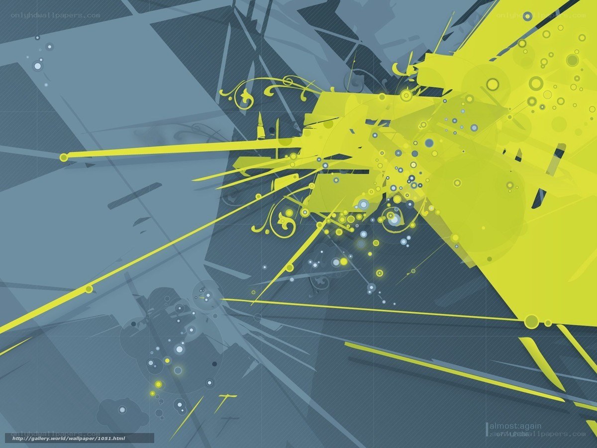 yellow and blue abstract design