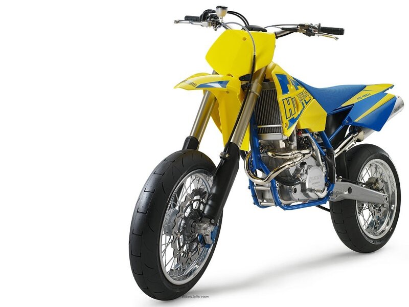yellow and blue dirt bike