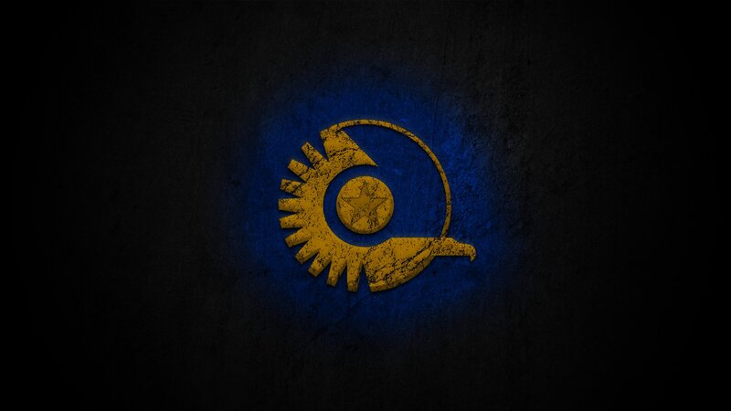 Yellow and Blue Logo — Dramatic