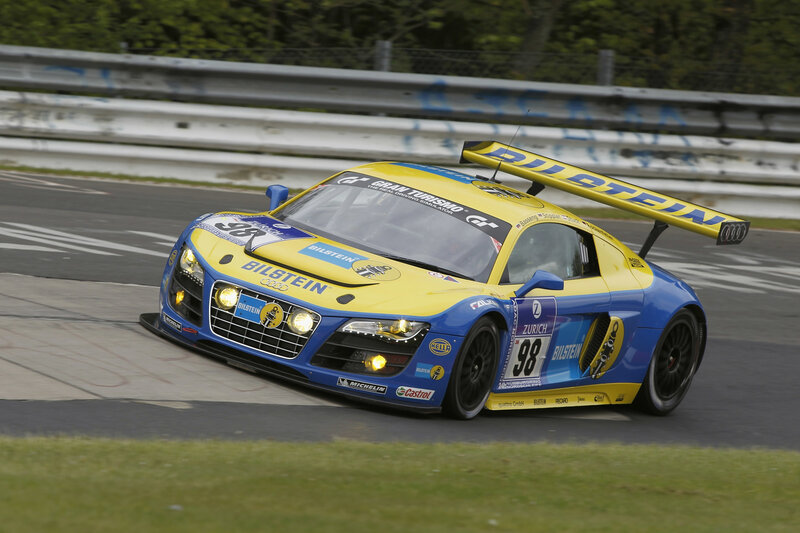 Yellow and Blue Race Car