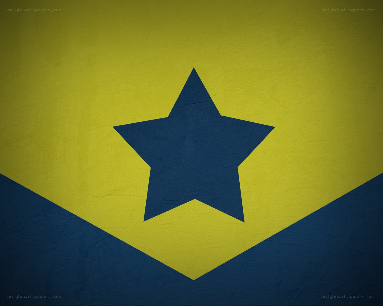 yellow and blue star design