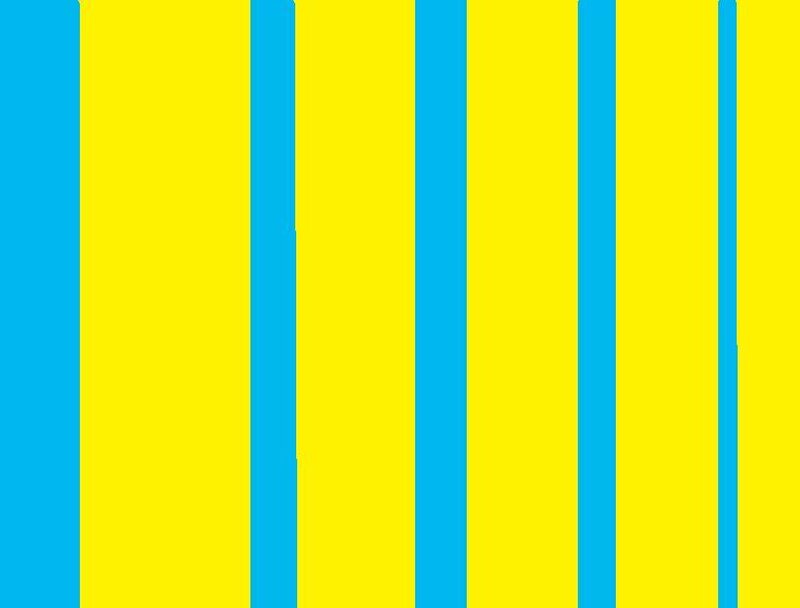 yellow and blue vertical stripes