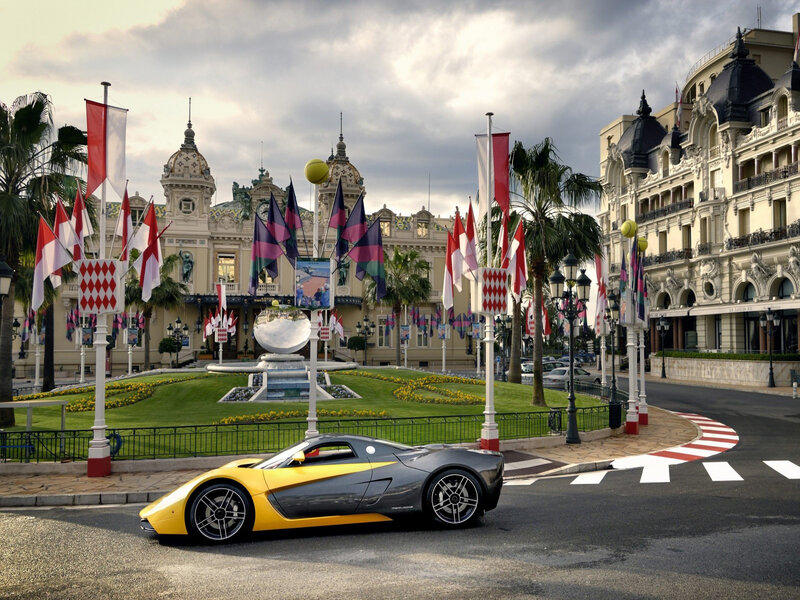 Yellow and Gray Sports Car