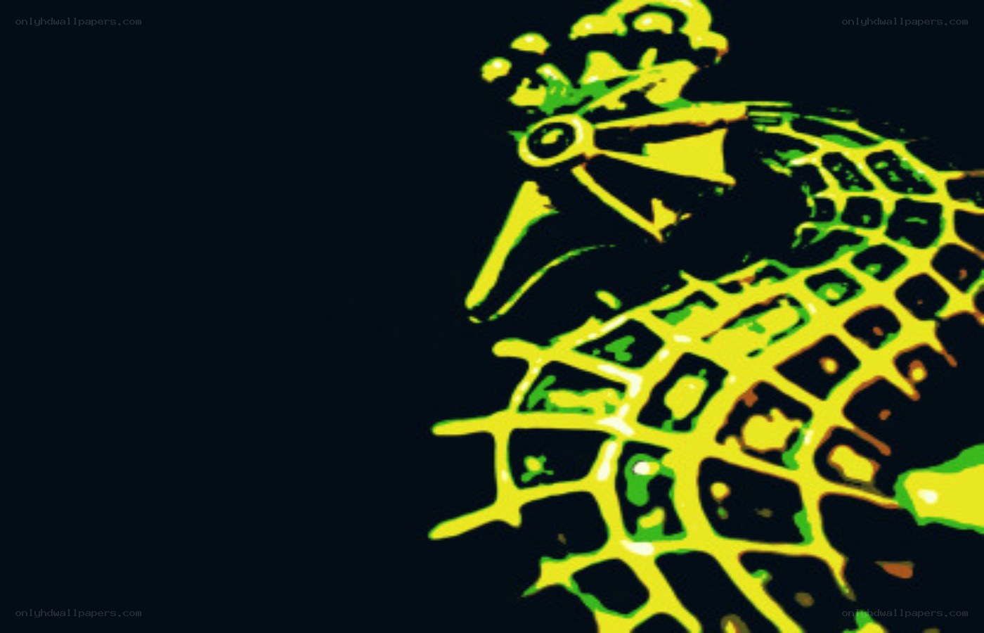yellow and green abstract design